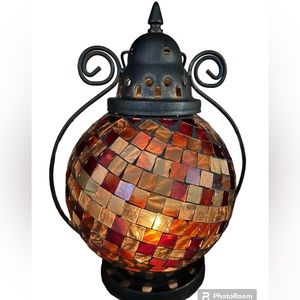 Mosaic tea light lamp